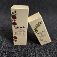 Boîte en carton imprimée de luxe pour huile essentielle naturelle de 10 ml et 20 ml, logo de marque personnalisé