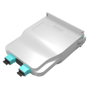 12F bice modulare cassetta scatola LC Pigtail MPO plastica grigio/blu modulo di apparecchiature ottiche per la giunzione FTTH - Product Image 3