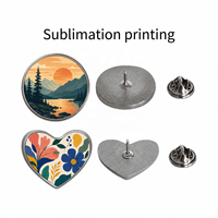 Badges métalliques vierges en aluminium pour sublimation, forme cœur et carré, pour impression par transfert thermique, articles artisanaux personnalisés faits à la main