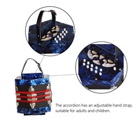 JELO AY-AR-170 Accordéon concertina professionnel à 20 boutons avec anche libre Aérophone Bandonéon Harmonica en ABS de haute qualité