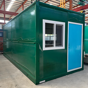 Maison mobile prête à l'emploi facile à installer Maison portable préfabriquée en conteneur pliant pour logement temporaire Garage Salle d'urgence - Product Image 1