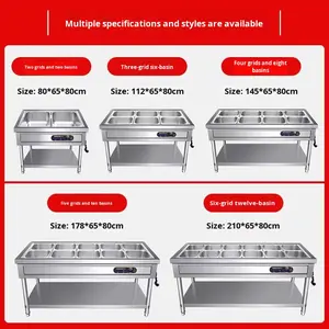 Commercial Stainless Steel Electric Heating Insulated Dining <strong>Cart</strong> with Constant Temperature Silver Color for Fast Food <strong>Service</strong> - Product Image 2