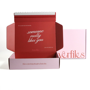 Custom Logo Corrugated Packing Easy Tear Strip Opening Delivery Paper Mailing Box Shipping Zipper Mailer <b>Boxes</b> - Product Image 1