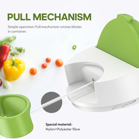Handmatige, draagbare, metalen, roestvrijstalen, milieuvriendelijke keukenhulpjes voor fruit en groenten, met aangepaste kleur en logo.