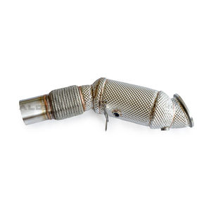 Tuyau d'échappement en acier inoxydable poli avec catalyseur pour <span class=keywords><strong>BMW</strong></span> 330i <span class=keywords><strong>320i</strong></span> F30 2.0T B48 2016-2018 Haute performance - Product Image 5
