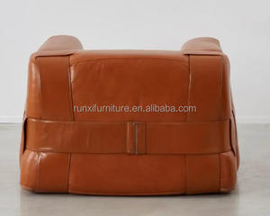 Bolso suave de diseño simple nórdico, sofá de sala de estar perezoso de cuero, sillón creativo 932 MB1 QUARTET - Product Image 3