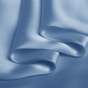 100% <strong>Silk</strong> Satin <strong>Fabric</strong> <strong>Wholesale</strong> 19mm <strong>Silk</strong> <strong>Charmeuse</strong> 1948 Model 114cm Width No.48 Blue Color Wedding Dress Sleepwear Costume - Product Image 4