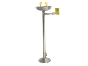 Estación de Lavado de Ojos Vertical Original de Acero Inoxidable con Pedal Estabilizador, Compatible con OEM/ODM para Necesidades Personalizadas de Equipos de Seguridad - Product Image 3