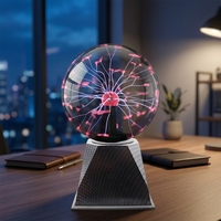 Lampe Plasma Sphérique Intérieure à Commande Tactile Attrayante pour Décoration de Chambre d'Adolescent, Cadeaux, Fournitures de Fête Thématique, Décoration de Comptoir Domestique