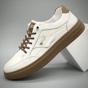 Nouvelles chaussures pour hommes - Style coréen, tendance, polyvalentes, respirantes, baskets blanches à semelle souple, baskets décontractées pour hommes - Product Image 5