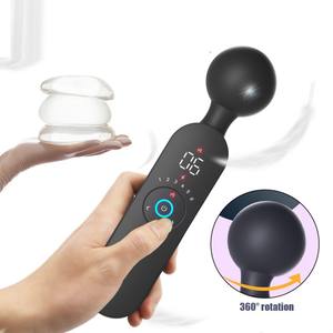 USB-вибратор для женщин, мощный массажер для тела с 12 частотами, секс-игрушка для взрослых, цифровой дисплей, подогрев, вибратор-палочка, дилдо - Product Image 3