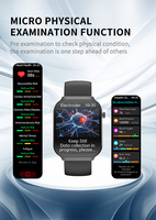 Reloj Inteligente con Pantalla Táctil 2025 U21 para Mujer, con Monitor de Ciclo Fisiológico, ECG, Composición Corporal y Rastreador de Salud, Diseño Cuadrado