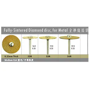 Disco diamantato completamente sinterizzato dischi da taglio diamantati utensile rotante abrasivo