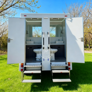 Remorque de toilettes de luxe à vendre, remorque de toilettes portables, remorque de salle de bain mobile VIP pour événements de mariage et utilisation <span class=keywords><strong>en</strong></span> extérieur - Product Image 3