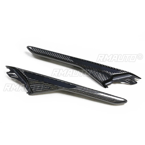 2 pièces de garnitures de remplacement en fibre de carbone pour les caches d'aération latéraux BMW F90 M5 2018-IN, garniture de couvercle de prise d'air latérale, pièce extérieure automobile - Product Image 2