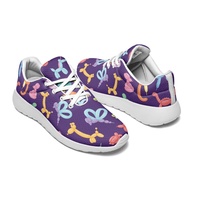 Chaussures de golf formelles personnalisées à motif patchwork, baskets respirantes en maille, design personnalisé, légères, pour la marche quotidienne printemps/été