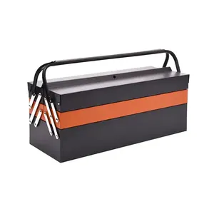 3 Drawers Metal Tools Box High-Quality Portable Toolbox Cantilever Metal Toolbox Lockable Multifunctional Tool Holder