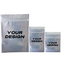 Sac personnalisable 1 Oz 3.5 28G, petits sacs en Mylar/or noir, emballage à fermeture éclair/mini sac en aluminium