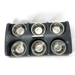 Station d'alimentation pour chiots et chatons à six bols, plat de sevrage pour chiots ou chatons nourrissant de petits animaux - Product Image 1