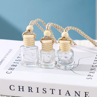 Flacon diffuseur de parfum de voiture suspendu en bois, vide, 8ml 10ml, pour senteurs liquides de luxe uniques