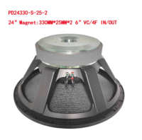 Meilleur prix haut-parleur professionnel système audio haut-parleur 24 pouces woofer subwoofer