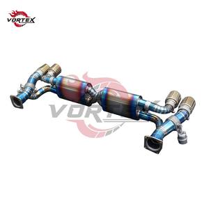 Escape Completo VORTEX Grado 5 Ti Valvetronic para Porsche 911 991.1/991.2 3.0T 2012-2019, Colector + Catback, Punta Quemada, Instalación Directa - Product Image 3