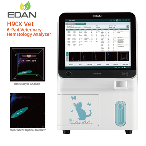 Analyseur d'hématologie vétérinaire EDAN H90X à 6 parties, équipement d'hématologie vétérinaire, équipement d'hématologie à 6 parties pour animaux - Product Image 3