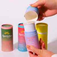 Nouveau design de contenant pour déodorant cosmétique en stick 30ml 50ml 75ml, tube de déodorant à remplissage par le bas, contenant de déodorant roll-on en stick