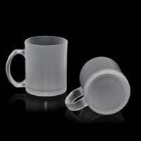 Tasse en verre transparent Freesub tasse en verre de sublimation avec un bon revêtement de sublimation