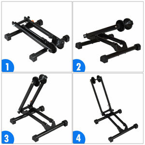 <span class=keywords><strong>Support</strong></span> de vélo universel pliable en acier réglable avec pieds anti-rayures, <span class=keywords><strong>support</strong></span> de stationnement portable sur pied <span class=keywords><strong>pour</strong></span> vélos de 20'' à 27'' - Product Image 3