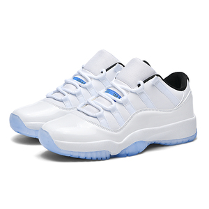 Scarpe da Basket Bbbomb Retro 11 Low per <span class=keywords><strong>Uomo</strong></span>, Bianche Nere Rosse, Tomaia in PU, Ammortizzazione e Assorbimento degli Urti, <span class=keywords><strong>Sneakers</strong></span> Sportive - Product Image 3