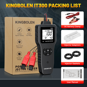 2025 nuevo KINGBOLEN IT300 lograr diagnóstico de inyector de combustible fácil DC 12V/5V prueba/limpieza 2 inyectores simultáneos - Product Image 6