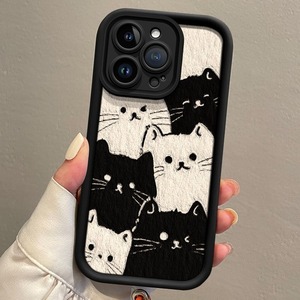 <strong>Realme</strong> 12Pro <strong>Girls</strong> Three-Dimensional Embossed Sheepskin Phone <strong>Case</strong> Cat Full-Screen High-End Lanyard Phone Grip for Opporeno13 - Product Image 2