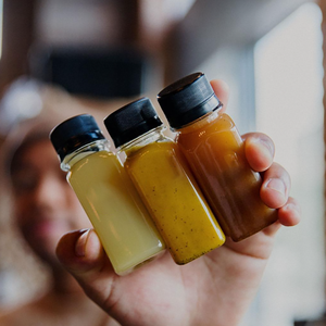 Empty 60ml PET Plastic Ginger Shot <strong>Mini</strong> 2oz Wellness Shots <strong>Bottle</strong> for Juice Soda <strong>Champagne</strong> Beverage Packaging Logo Printing - Product Image 2