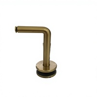 Support de main courante en verre de type L en acier inoxydable 316 de 38 mm de diamètre, usiné CNC, résistant à la rouille, pour balcon et escalier, à monter soi-même