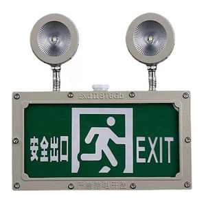 Fábrica de luces de emergencia 2x3W Salida DE EMERGENCIA Led recargable Personalizar con dos tiempos redondos 2 horas de luz de aluminio Ip65 - Product Image 2