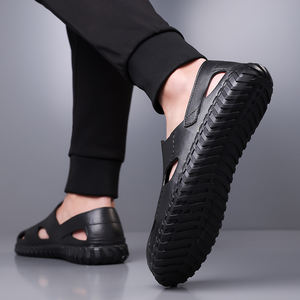 รองเท้าแตะพื้นหนาไม่ลื่นระบายอากาศสำหรับผู้ชายรองเท้าชายหาดระบายอากาศได้ดีมีรูระบายอากาศได้ดี<span class=keywords><strong>2025</strong></span>ฤดูร้อน - Product Image 5