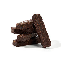 Barra de Cereal de Camote Morado con Semillas de Chía Recubiertas de Chocolate Negro, Baja en Azúcar, Snack Saludable, Barra Energética Proteica