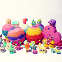 Fabricant de bombes de bain de luxe, vente en gros de bombes de bain naturelles pour enfants avec des jouets surprise personnalisés à l'intérieur