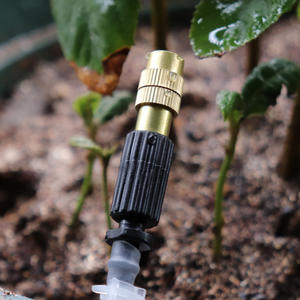 Boquilla de microaspersión de 0,8 mm con puerto de 110 grados de ángulo ajustable, de plástico y cobre, para riego de jardín - Product Image 1