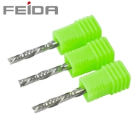 FEIDA Fraise à double tranchant pour gaucher pour machine de gravure en carbure de tungstène non revêtue OEM