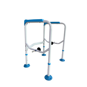 Barre d'appui pour toilettes HJK 970, modèle à ventouse, poignée antidérapante pour personnes âgées, équipement de sécurité pour salle de bain - Product Image 4