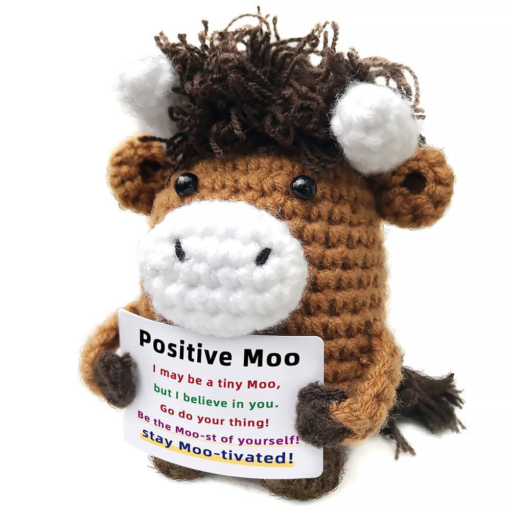 brown Positive moo scribbled maverick doll