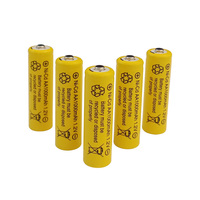 Batterie rechargeable Ni-CD AA 1000mAh 1.2V à bouton pour téléphone sans fil, jouets télécommandés, tondeuse à cheveux, lampe solaire d'urgence