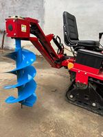 Tarière manuelle professionnelle pour sol, moteur diesel 8-22 CV, robuste, pour tracteur à chenilles, perçage portable