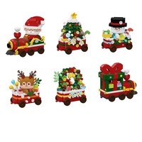Nano briques en plastique ABS, jouet DIY, blocs de construction à micro-particules, série d'aventures de Noël, cadeau promotionnel