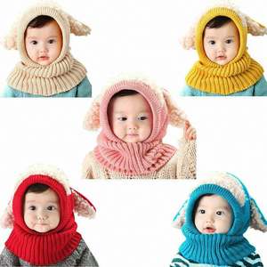Gorros de Invierno Tejidos <span class=keywords><strong>a</strong></span> <span class=keywords><strong>Crochet</strong></span> <span class=keywords><strong>para</strong></span> Bebés, Gorros Cálidos <span class=keywords><strong>para</strong></span> Niñas, Lindos Gorros de Lana Hechos <span class=keywords><strong>a</strong></span> Mano, Gorros con Orejeras en Forma de Perro, Bufandas - Product Image 4