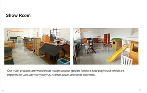 Modello solido piccolo animale gabbia di pollame facile da pulire in legno conigliera con materiale metallico - Product Image 4