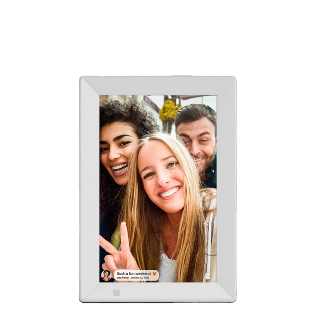 Frameo App 10 10.1 Inch Smart Android LCD Digital Picture Frame Portable Touch Screen Wifi Cloud Photo Viewer for Advertising