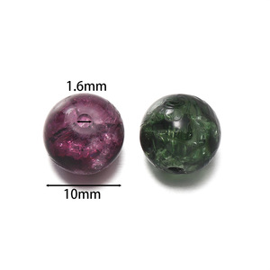 <b>Crystal</b> Lampwork Glass <b>Beads</b> Round Pearlescent Treatment For Bracelet Making 8mm Scattered <b>Beads</b> Yiwu Origin Spring 2025 - Product Image 2